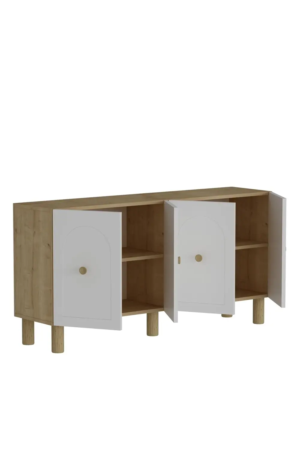 Notrect (KB150) Bohem Konsol Safir Meşe Beyaz