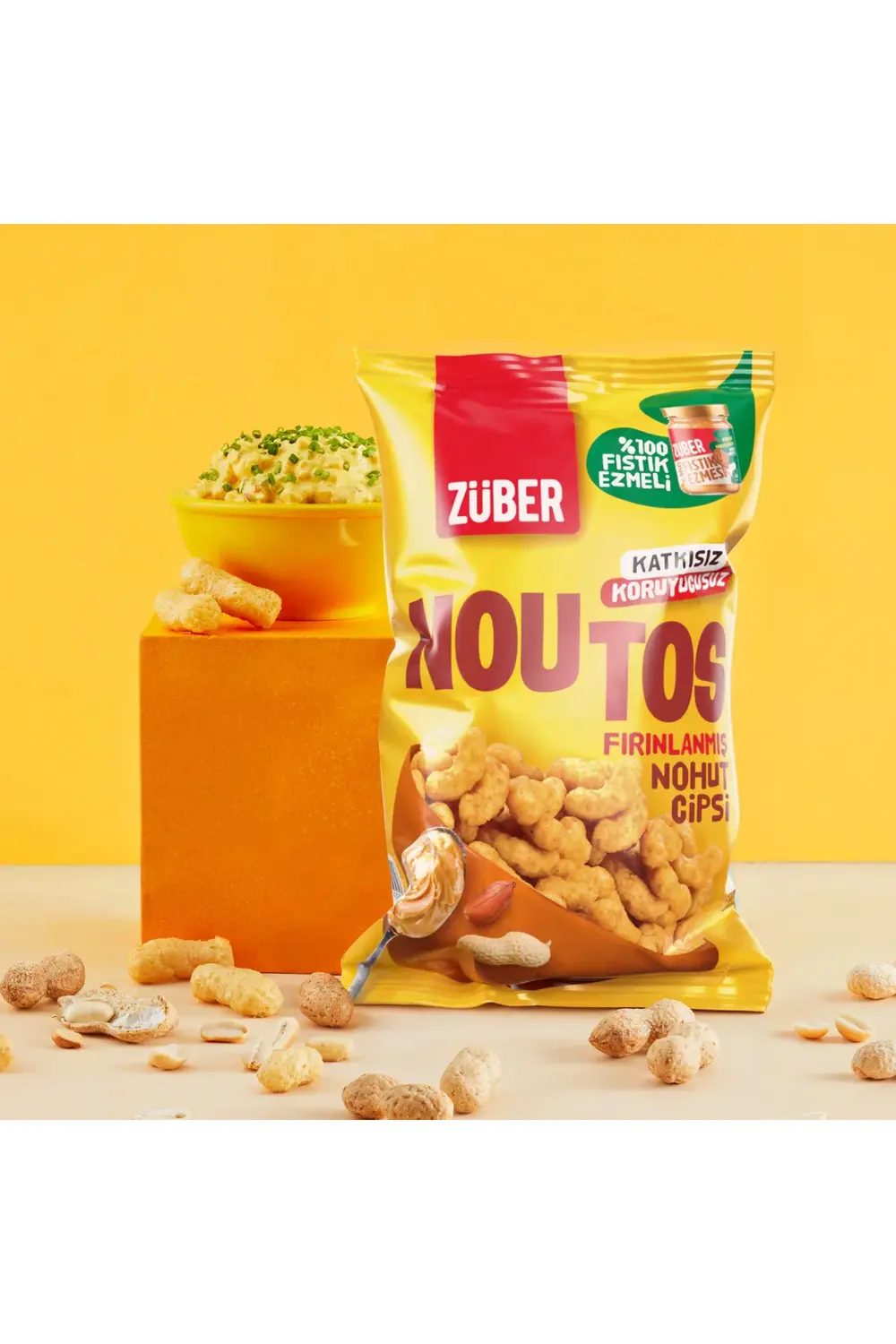 Noutos Fırın Nohut Cipsi 55 Gr Fıstık