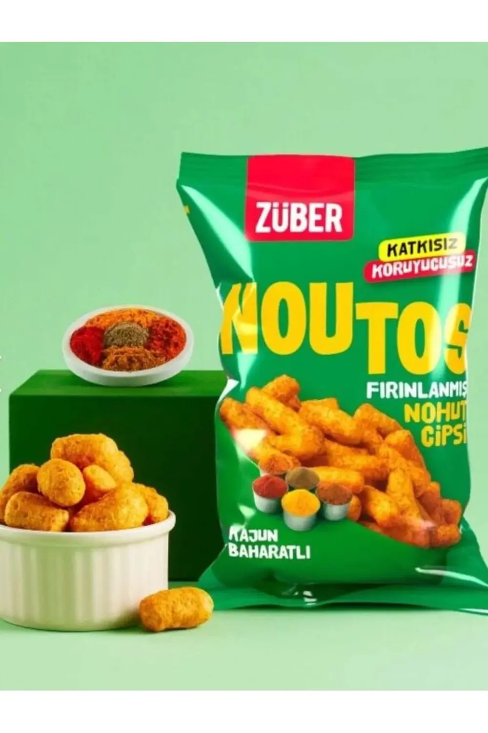 Noutos Fırın Nohut Cipsi 55 Gr Kajun Baharatlı