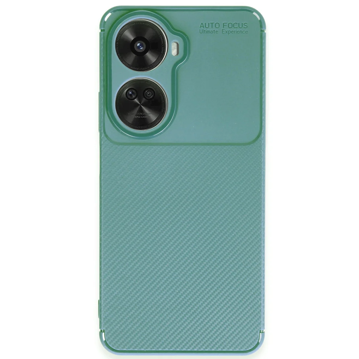 Nova 12 SE Auto Focus Karbon Fiber Kılıf - Koyu Yeşil