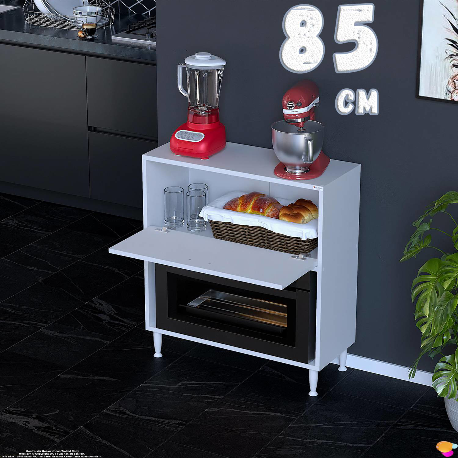 Nova Çok Amaçlı Mutfak Modülü 85x87x32 cm Fırın Dolabı Ekmeklik v Nova Çok Amaçlı Mutfak Modülü 85x87x32 cm Fırın Dolabı Ekmeklik v