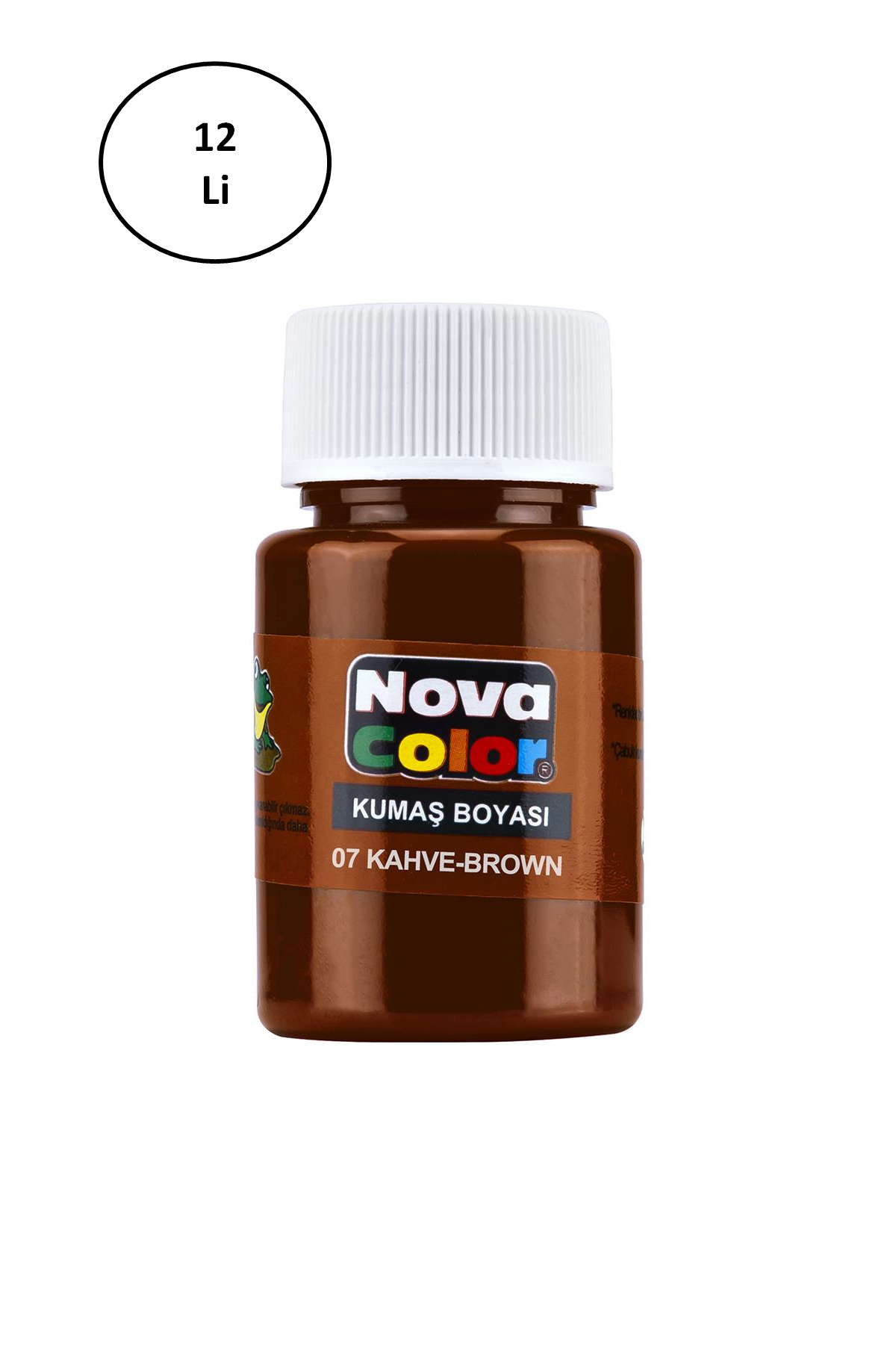 Just Cheap Store Nova Color Kumaş Boyasi Şişe Kahve 12'Li