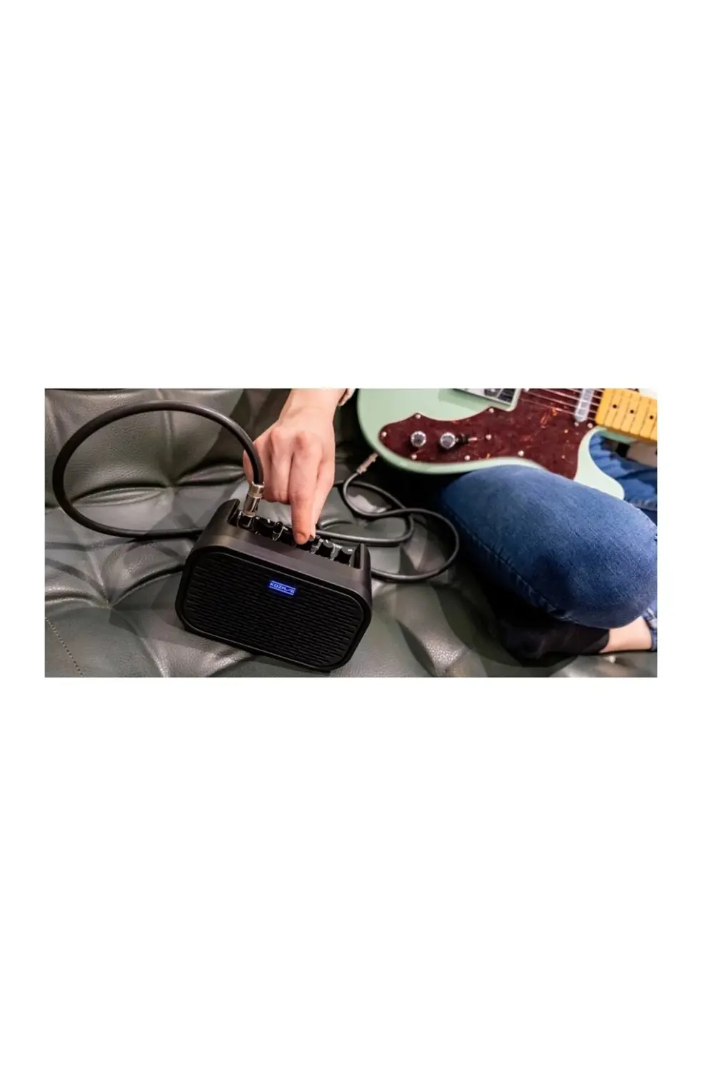 NOVA-MINI-BK Siyah Şarjlı Bluetooth Masaüstü Gitar Amfisi