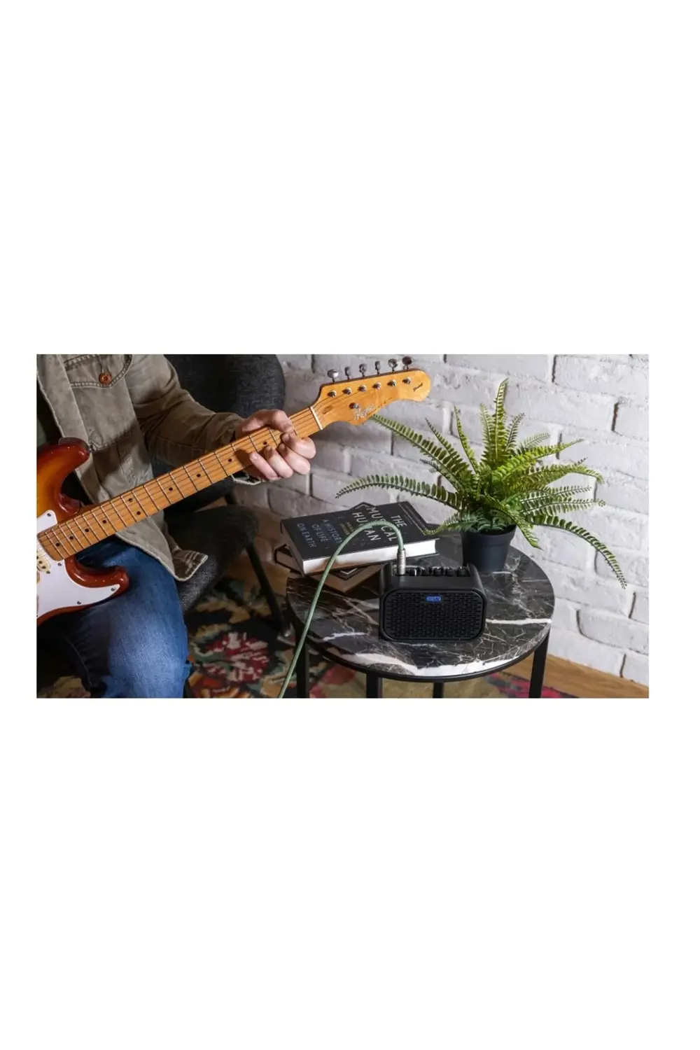 NOVA-MINI-BK Siyah Şarjlı Bluetooth Masaüstü Gitar Amfisi