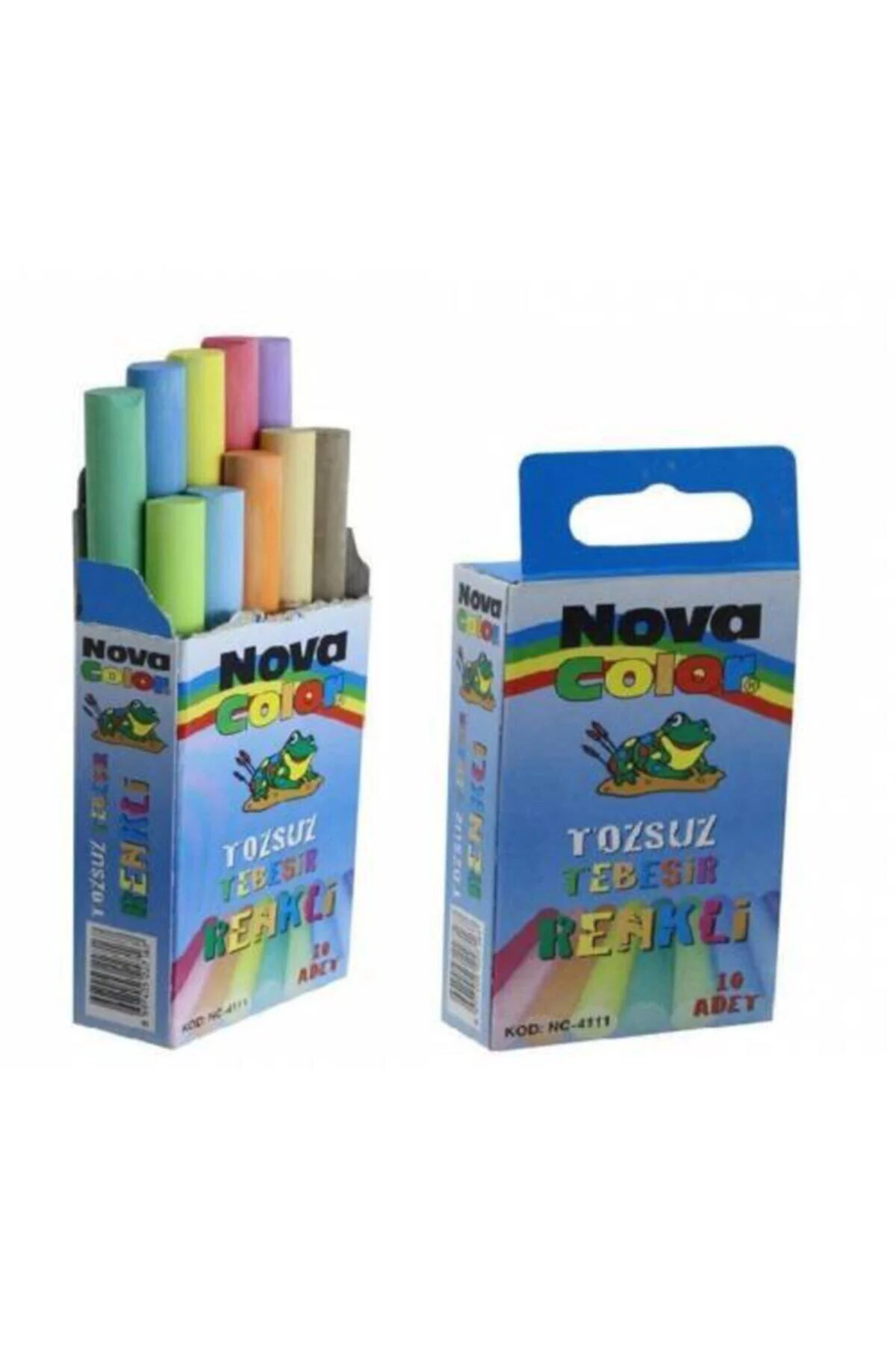Nova Renkli Tozsuz Tebeşir 10'lu 2 Paket