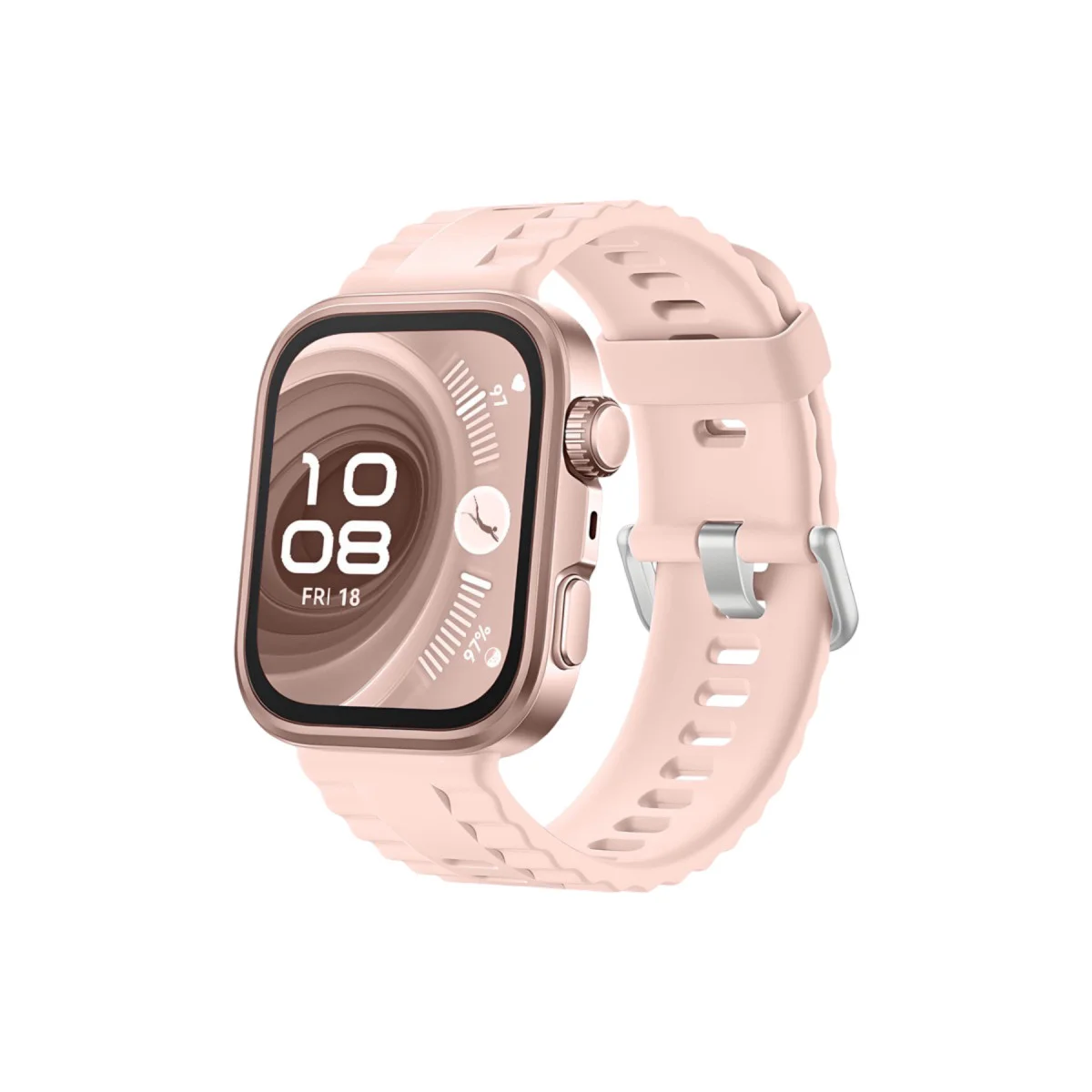 Nova Silikon Kordon Pembe - Watch Fit 4 & 3 Uyumlu Kordon Değişimi