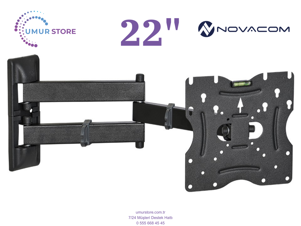 NOVACOM 22inç 12V Tekne Karavan / 22”- 49” Lcd Led Televizyon Mon