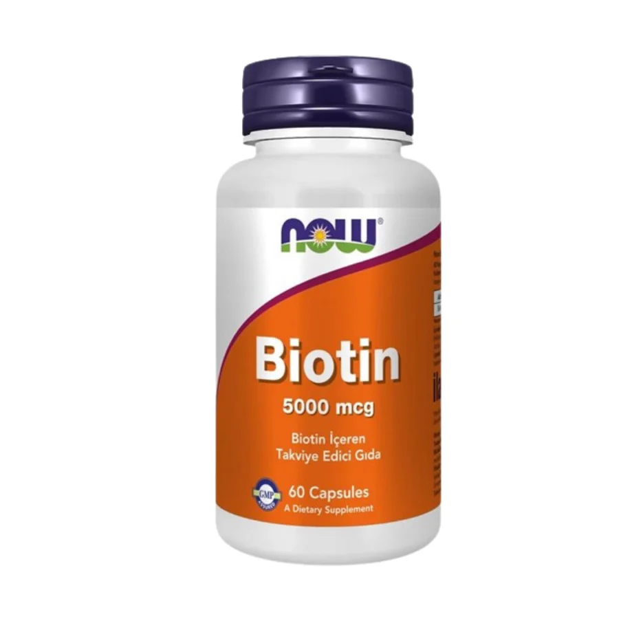 Now Biotin 5000 mcg 60 Kapsül Now Biotin 5000 mcg 60 Kapsül