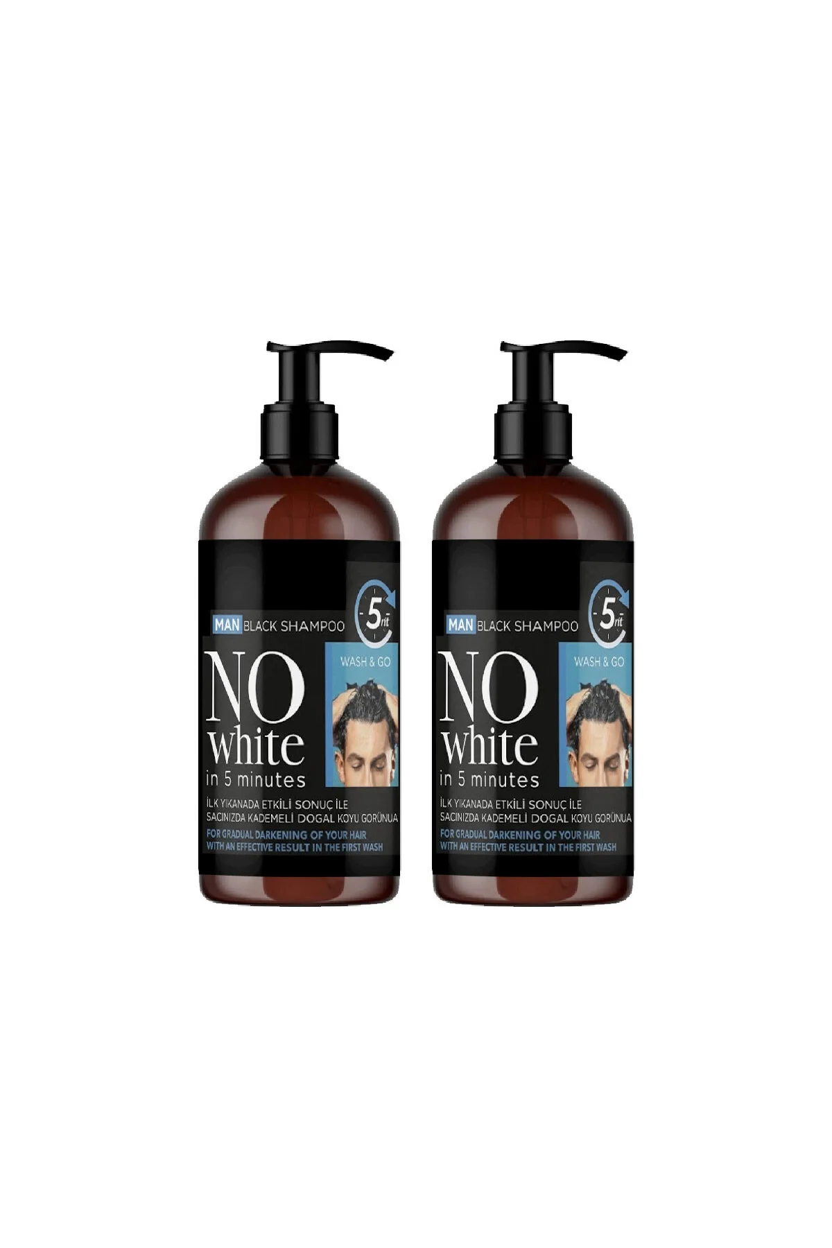 NoWhite 2 Adet AntiWhitening Erkek Saç Şampuanı 250 ml NoWhite 2 Adet AntiWhitening Erkek Saç Şampuanı 250 ml