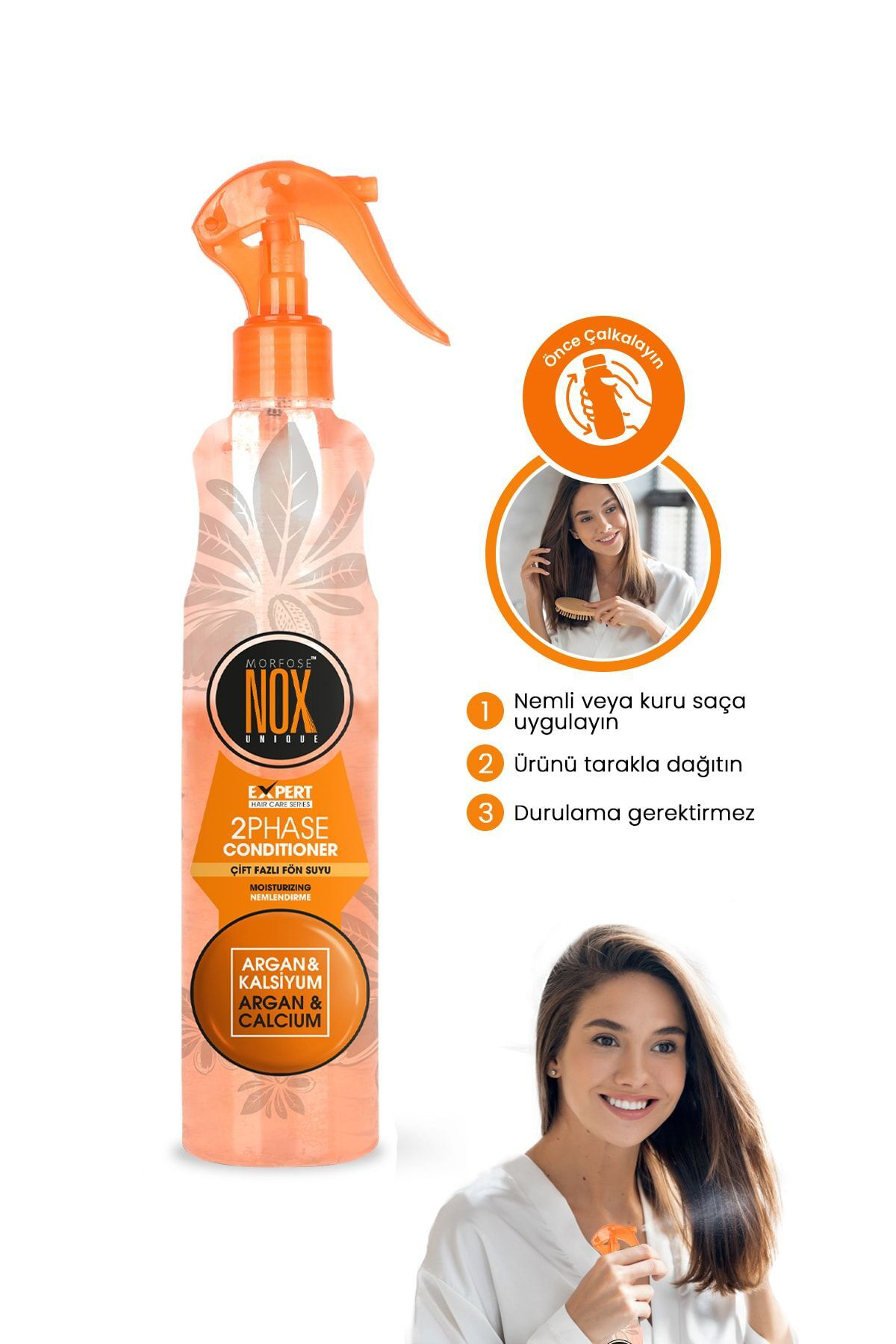 Morfose Nox Çift Fazli Argan Ve Kalsiyum Fön Suyu 400 Ml