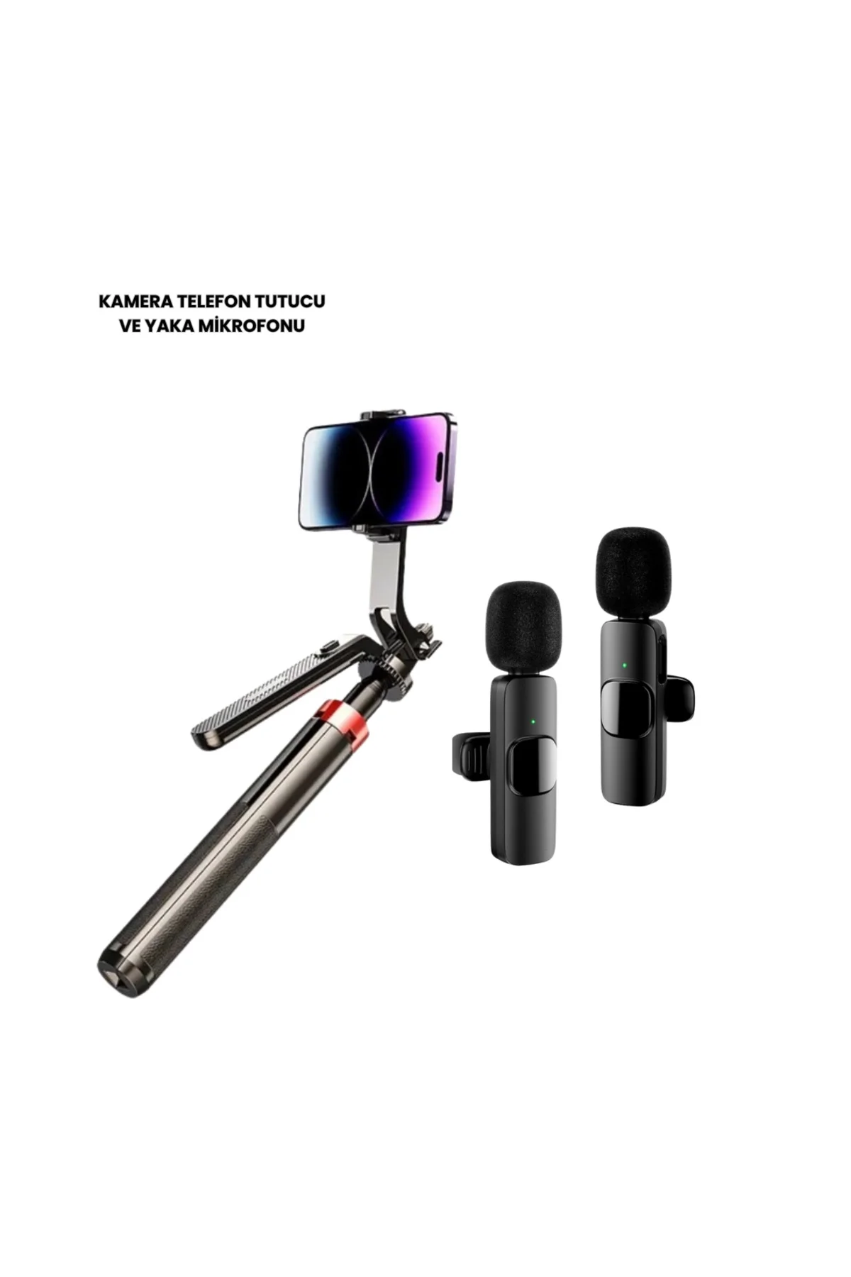 NPL2S TRİPOT +K11 YAKA MİKROFONU SET