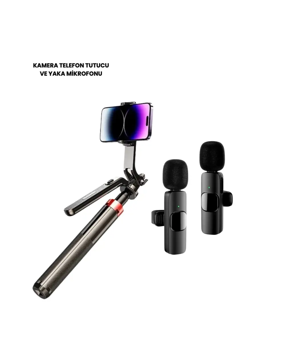 NPL2S TRİPOT +K11 YAKA MİKROFONU SET
