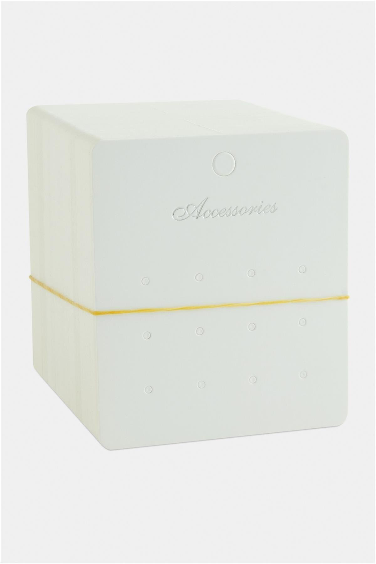 NRZSNT 12 Delikli Acc (165745) Küpe Kartı-Beyaz