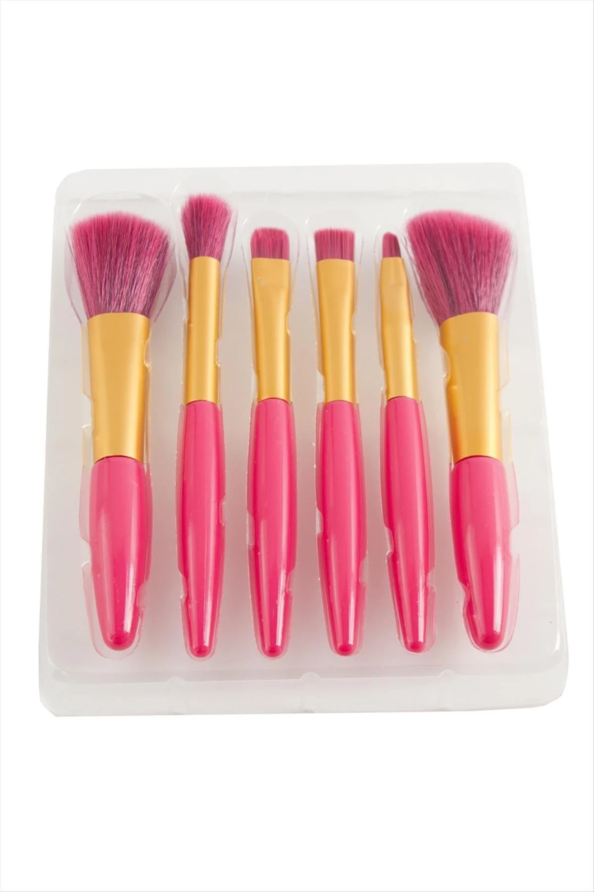 NRZSNT 6 Adet Makyaj (163919) Fırça Seti-Renkli