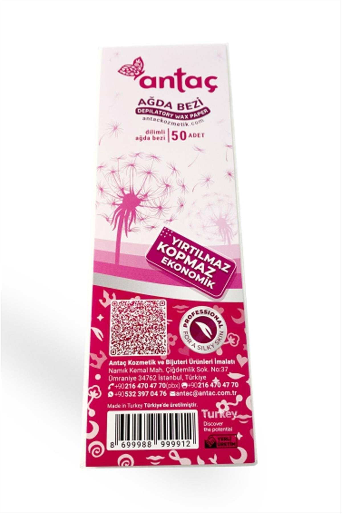 NRZSNT Dilimli Ağda Bezi (133248) 50 Adet-Beyaz