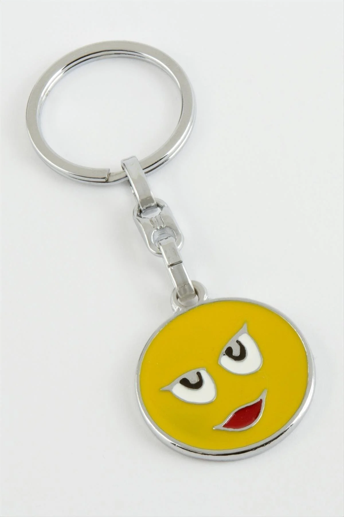 NRZSNT Emoji (165926) Metal Anahtarlık-Sarı