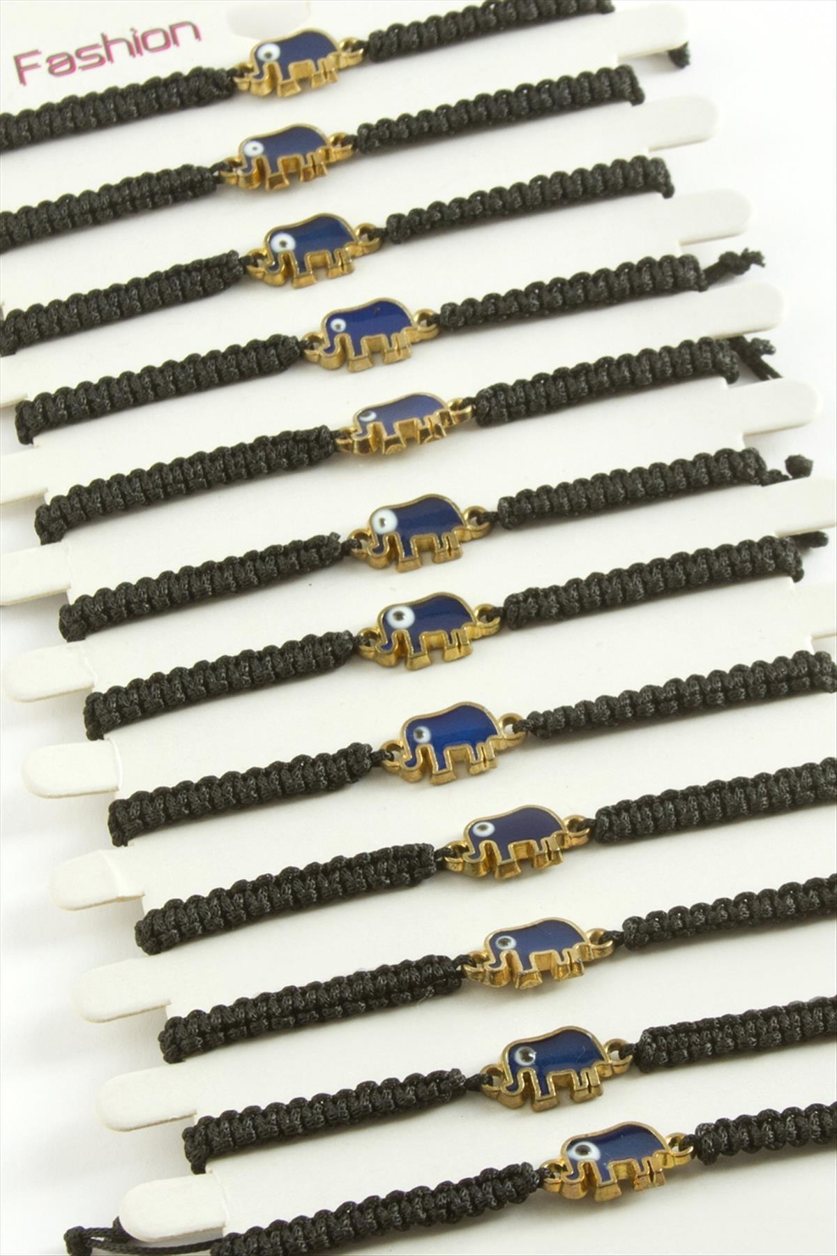 NRZSNT Fil Makrome (124828) Örgülü Bileklik-Siyah