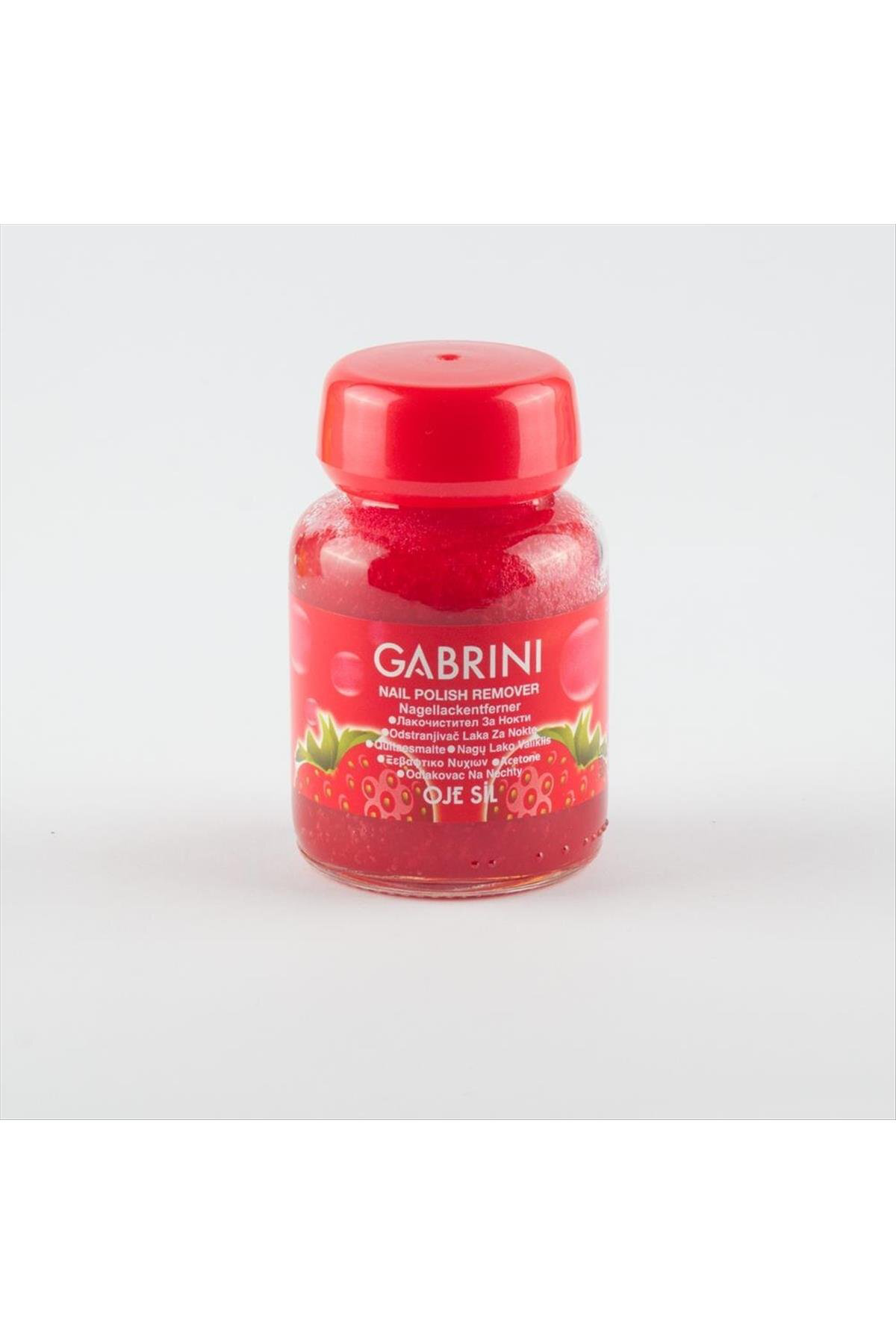 NRZSNT Gabrini Oje Sil Süngerli Cam Aseton (131326) 75 ml-Kırmızı