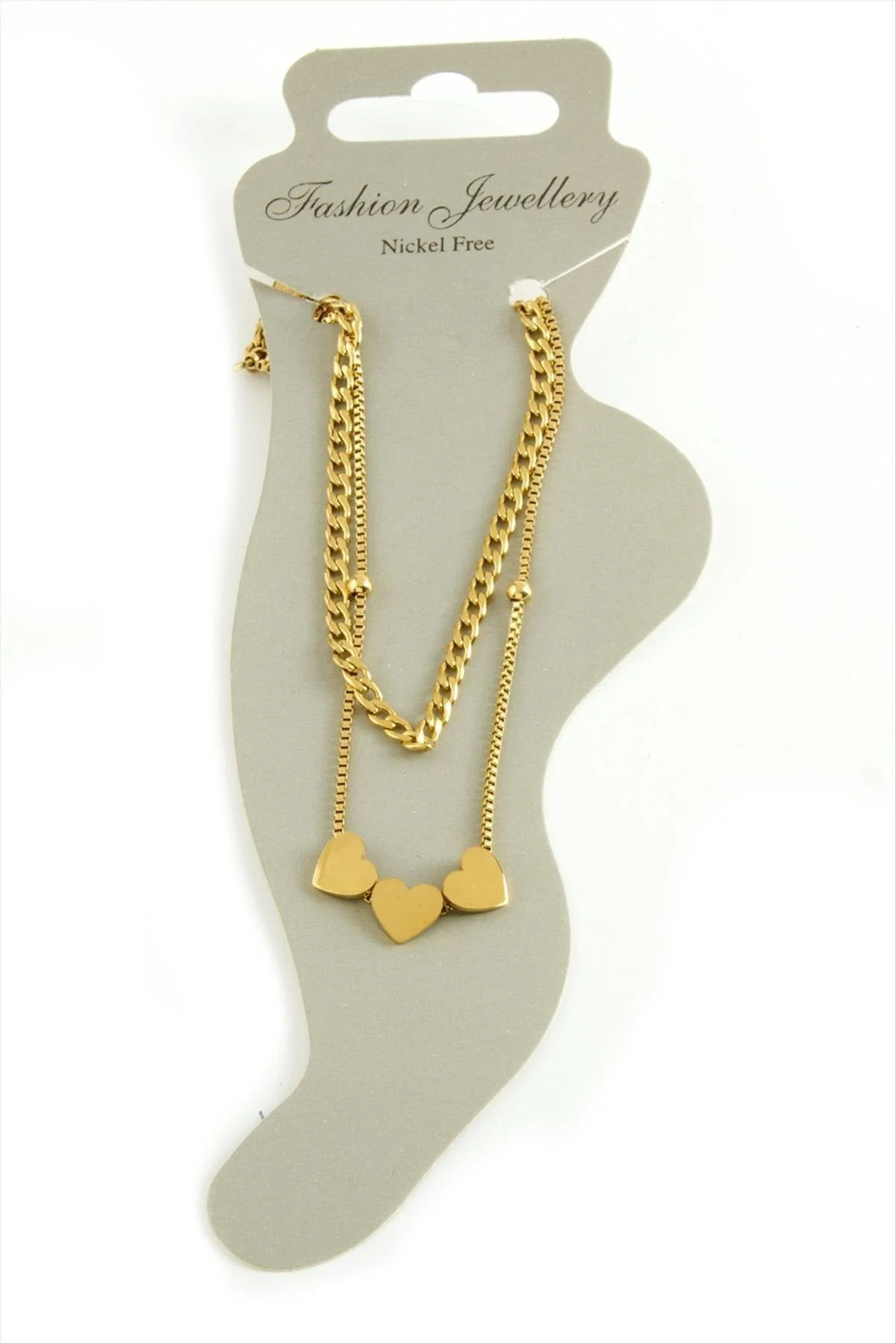 NRZSNT Kalp Lüks (165040) Çelik Halhal-Sarı