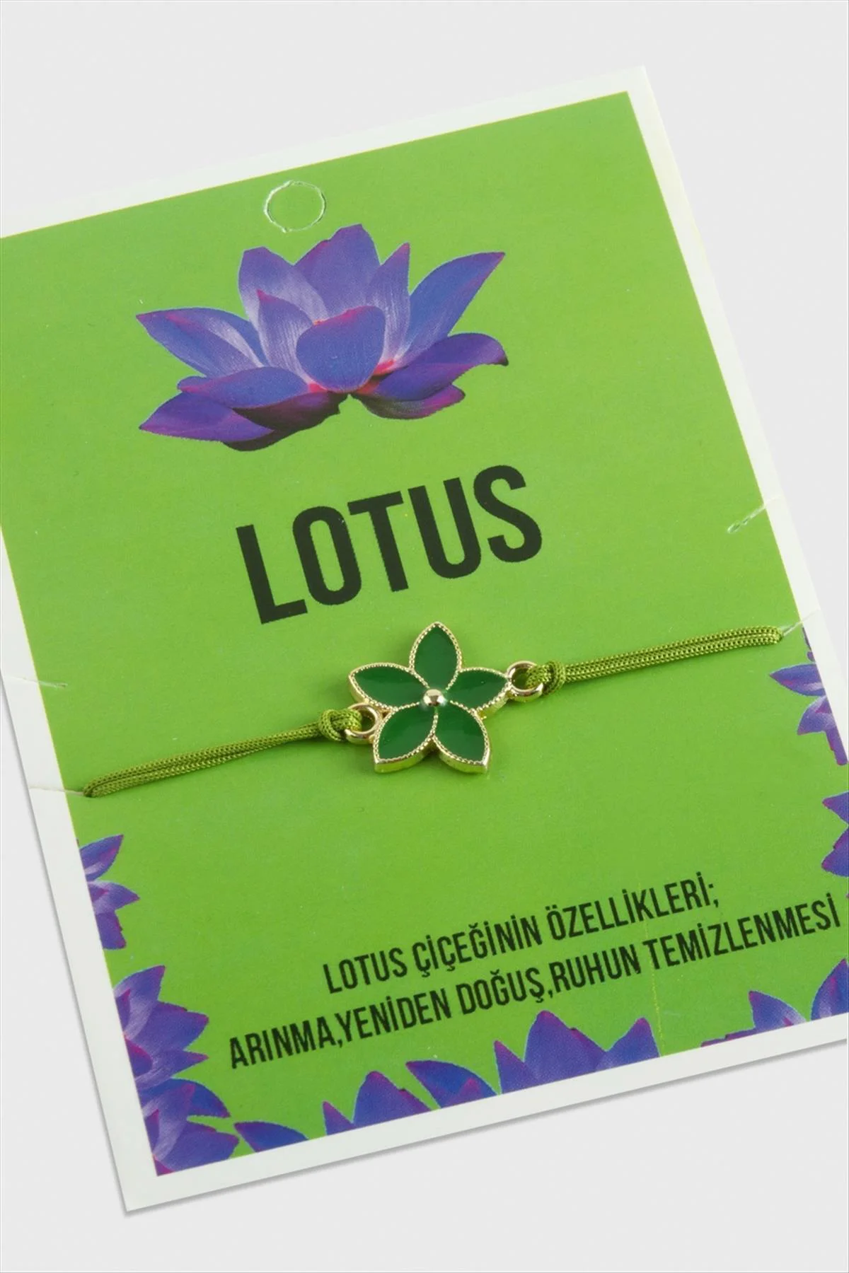 NRZSNT Lotus Karakteri (123515) İp Bileklik-Renkli NRZSNT Lotus Karakteri (123515) İp Bileklik-Renkli