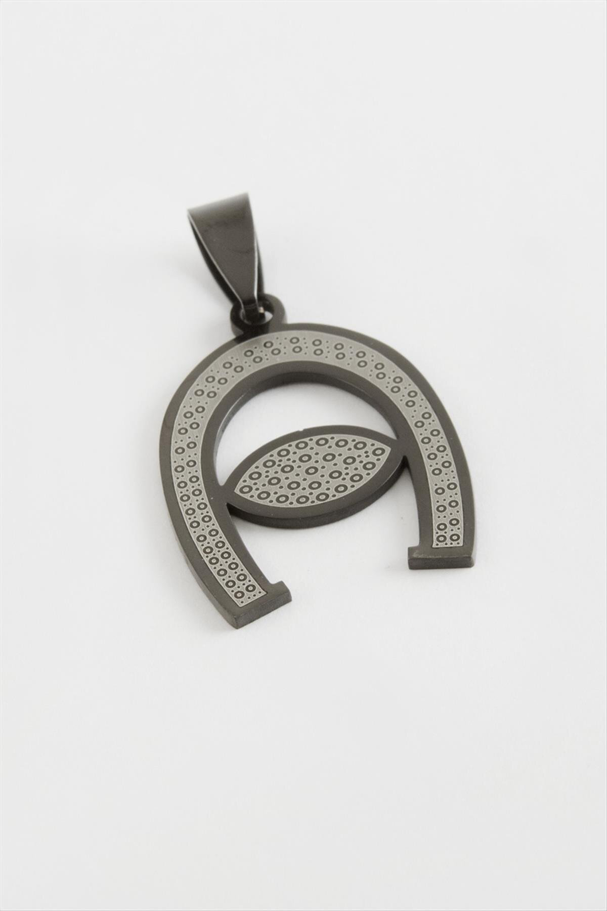 NRZSNT Nal Çelik Kolye Ucu (125901) 2,5 cm-Siyah