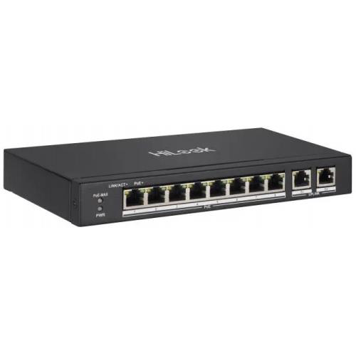 Hilook Ns-0310P-60(B), 10Port, Megabit, 8 Port Poe, 60W, +2 Port Gigabit