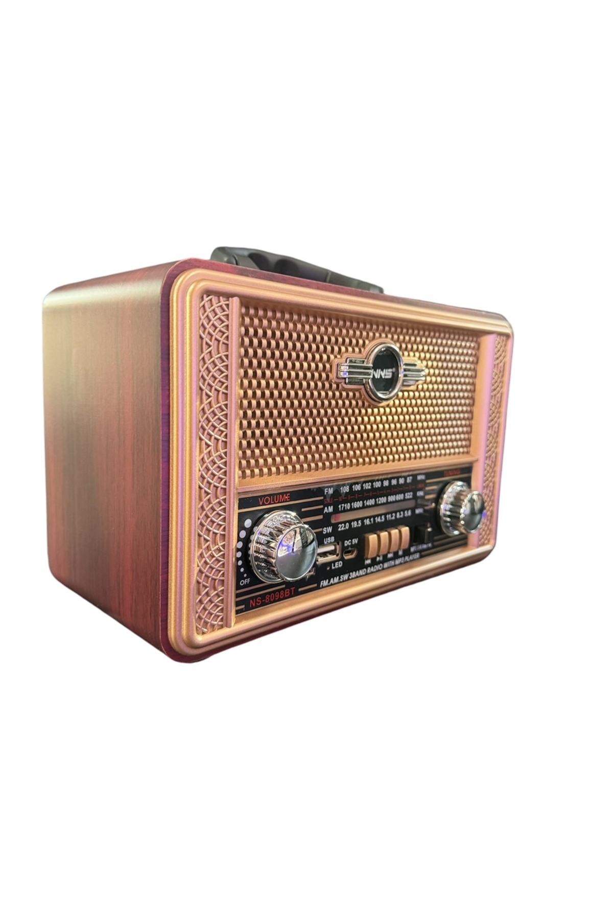 Nns Ns-8098 Usb / Tf Kart / Fm Retro Taşinabilir Bluetooth Hoparlör Nns Ns-8098 Usb / Tf Kart / Fm Retro Taşinabilir Bluetooth Hoparlör