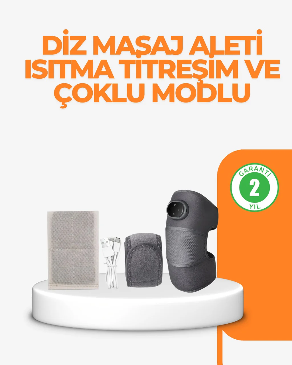 Ntc Isı Kontrollü Diz Masaj Aleti Titreşim Ve Isı Terapisi - Lisinya Diğer