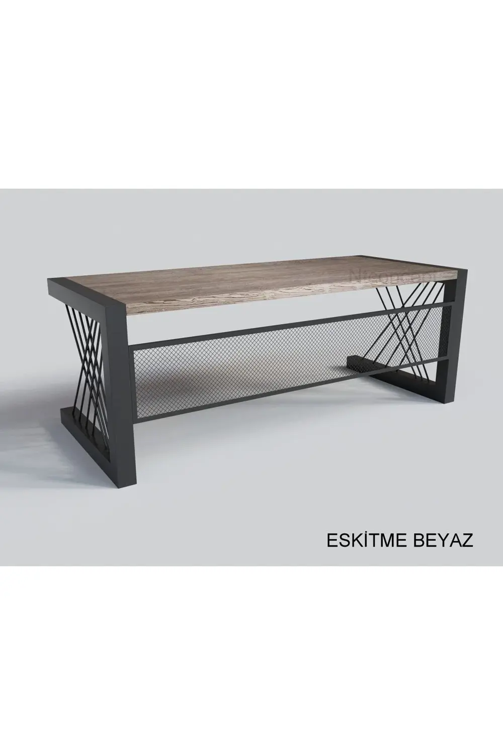 Ntconcept Alfa Doğal Ahşap Ofis Ve Çalışma Masası-85cm-220cm-renk