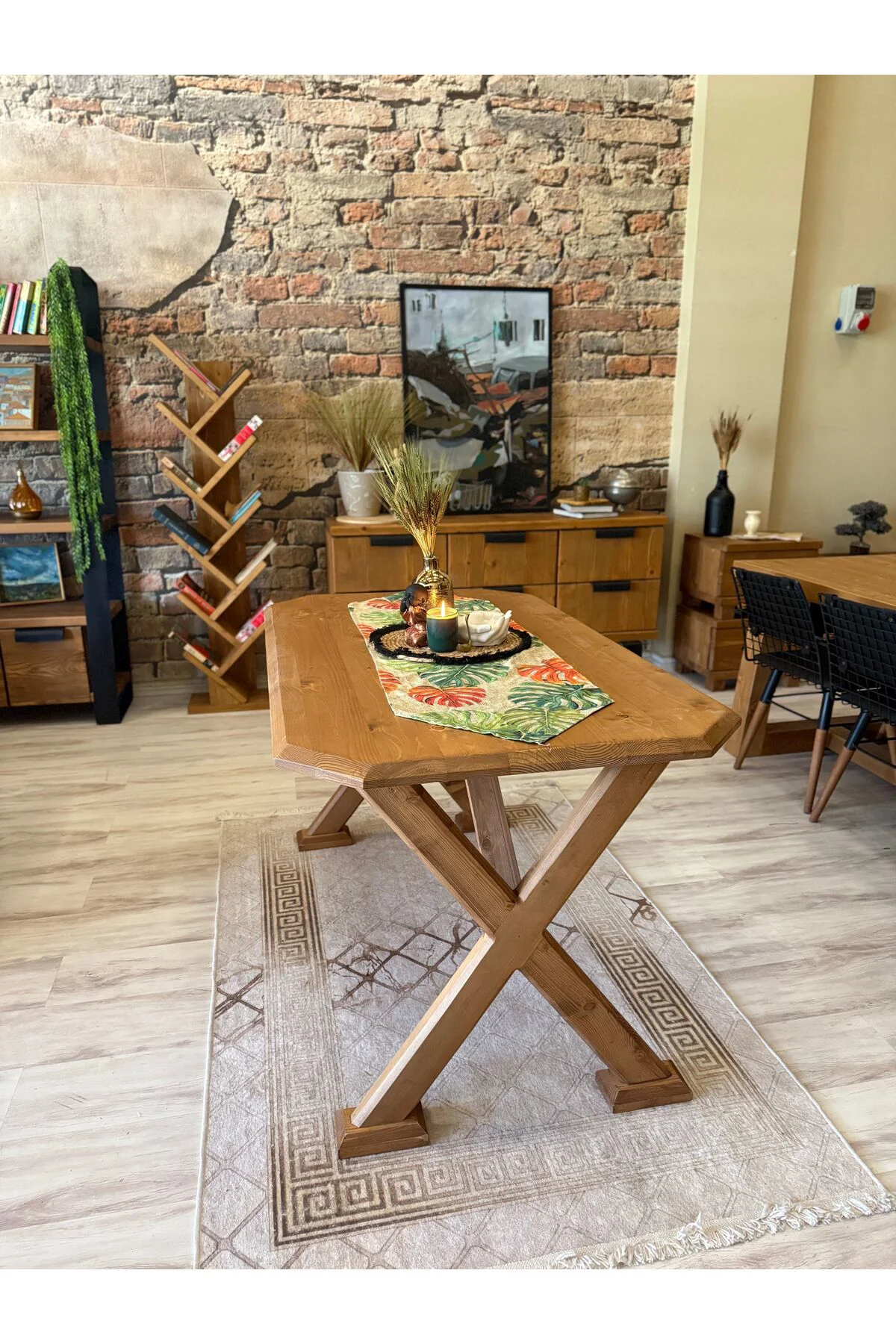 Ntconcept Arden Doğal Ahşap Masif Yemek Masası (85x160)cm
