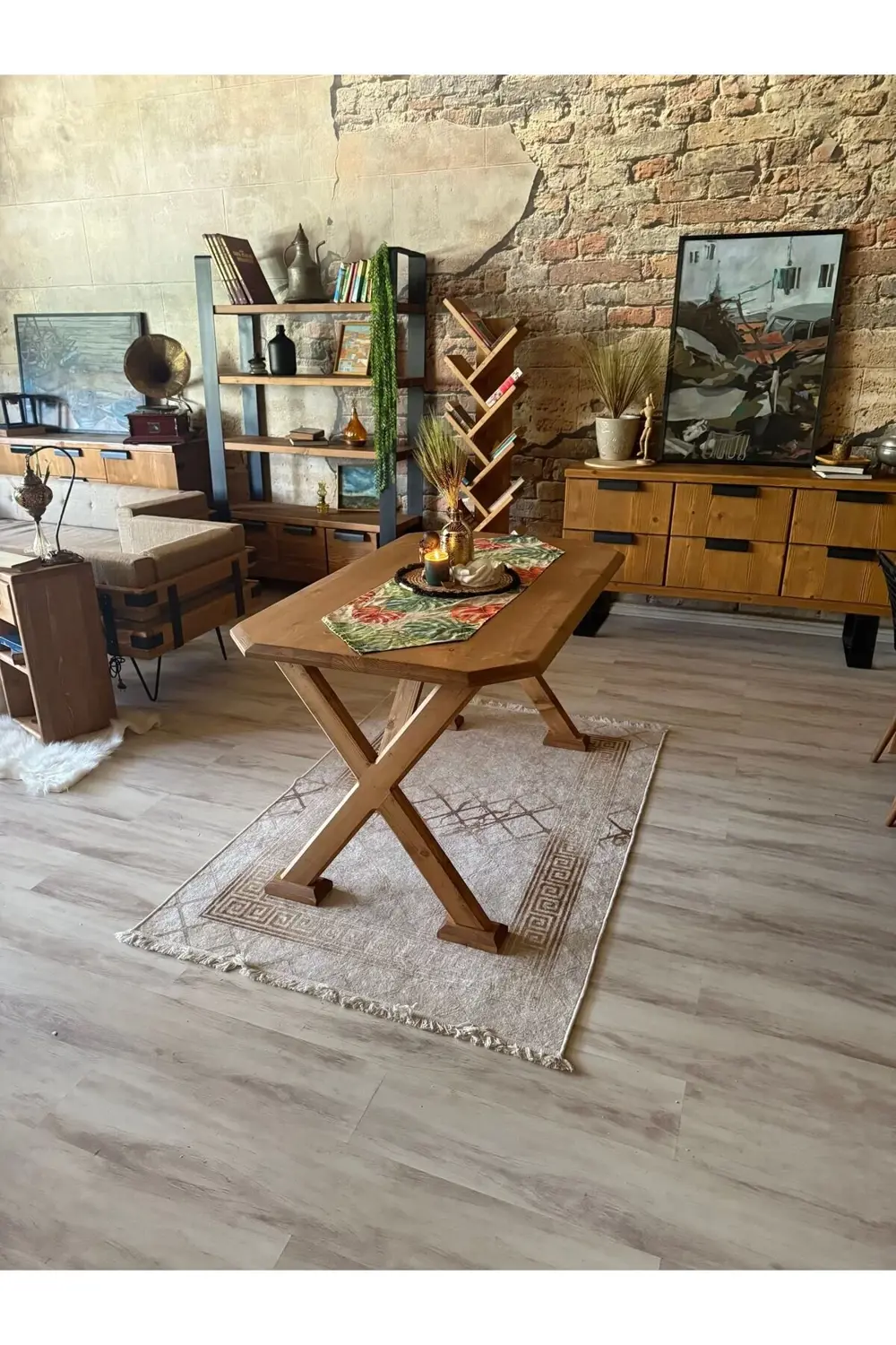 Ntconcept Arden Doğal Ahşap Masif Yemek Masası (85x180)cm