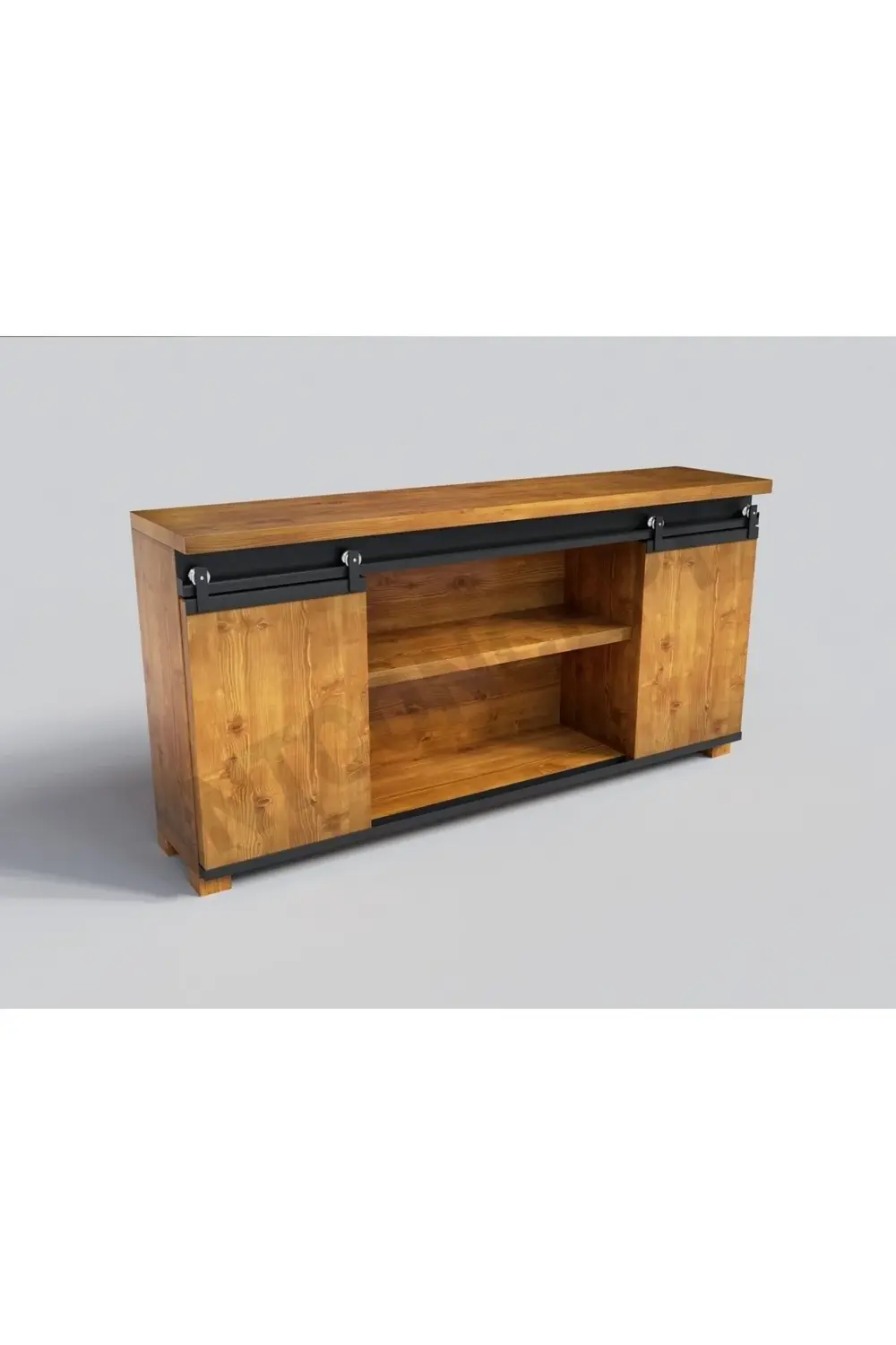 Nt Concept Ntconcept Ares Masif Ahşap Ray Kapak Çekmeceli Konsol 200Cm