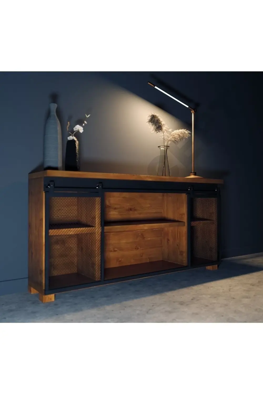 Ntconcept Arme Masif Ağaç Ray Kapak Konsol(140cm)