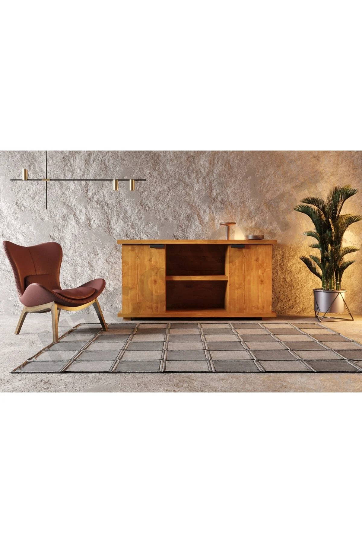 Ntconcept Arwen Masif Ahşap Konsol 140cm