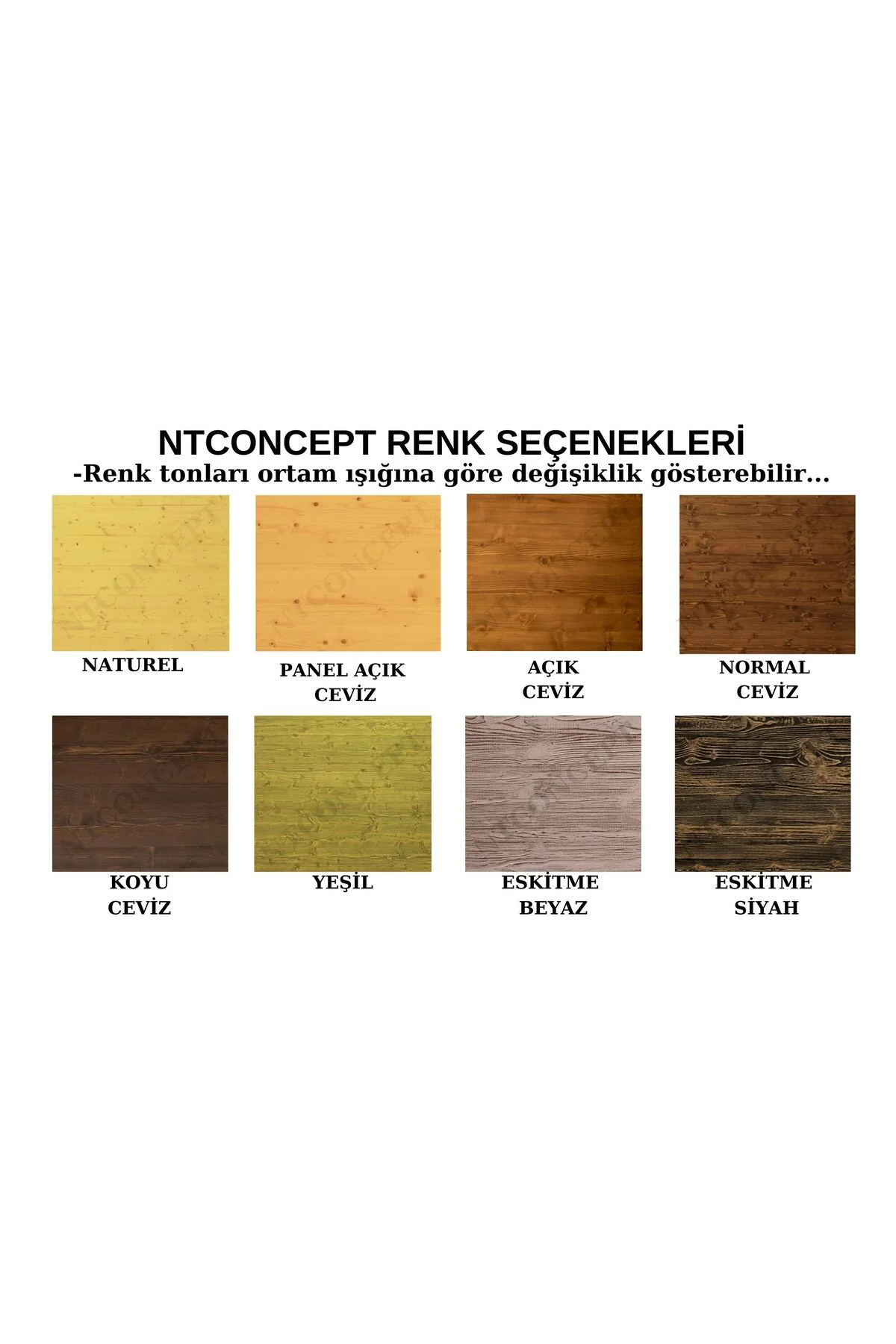 Ntconcept Avzem Doğal Ahşap Masif Kitaplık