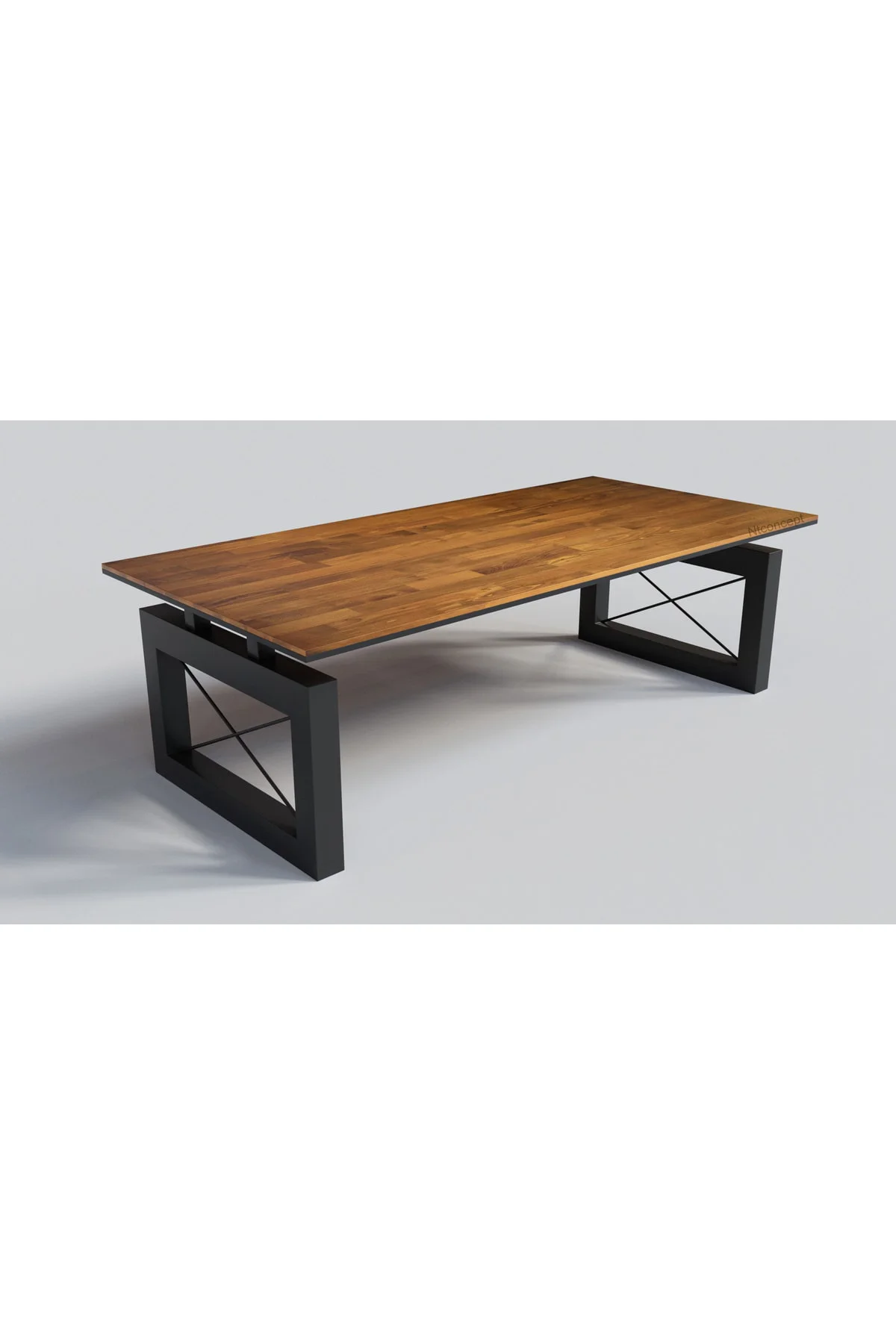 Ntconcept Doğal Ağaç Toplantı Masası(100cm-240cm)