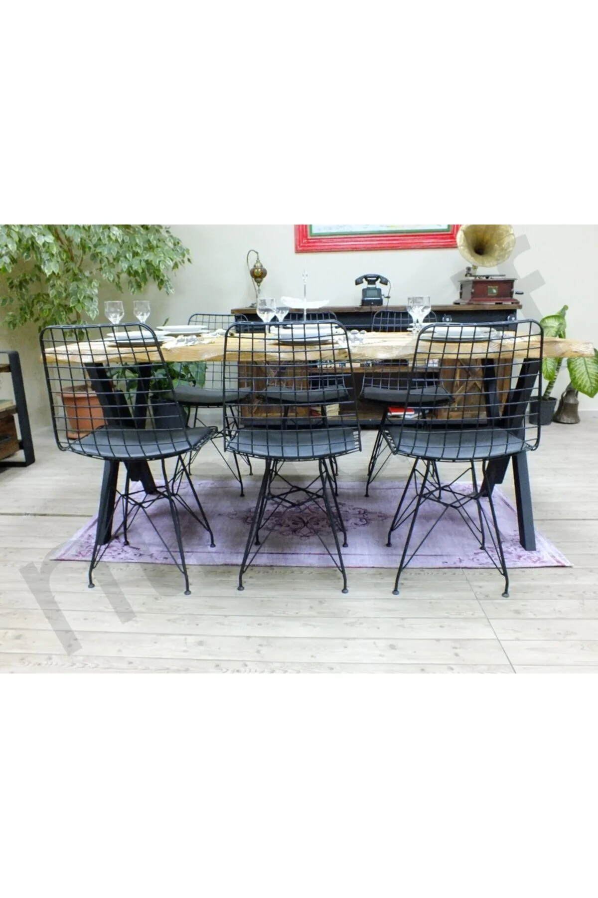 Ntconcept Doğal Ağaç Yemek Masası - (85cm-185cm Masa)