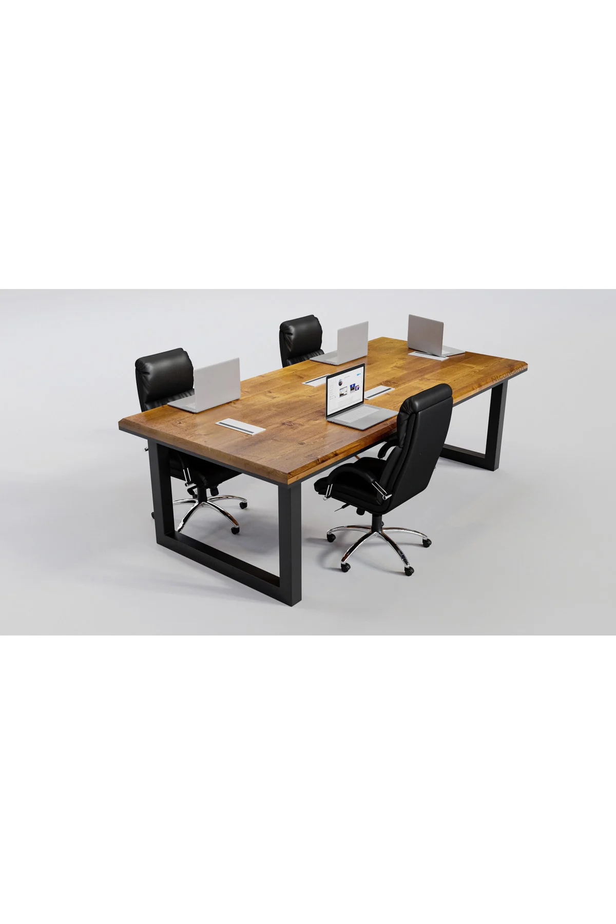 Ntconcept Doğal Ağaç Toplantı Masası(100cm-200cm)