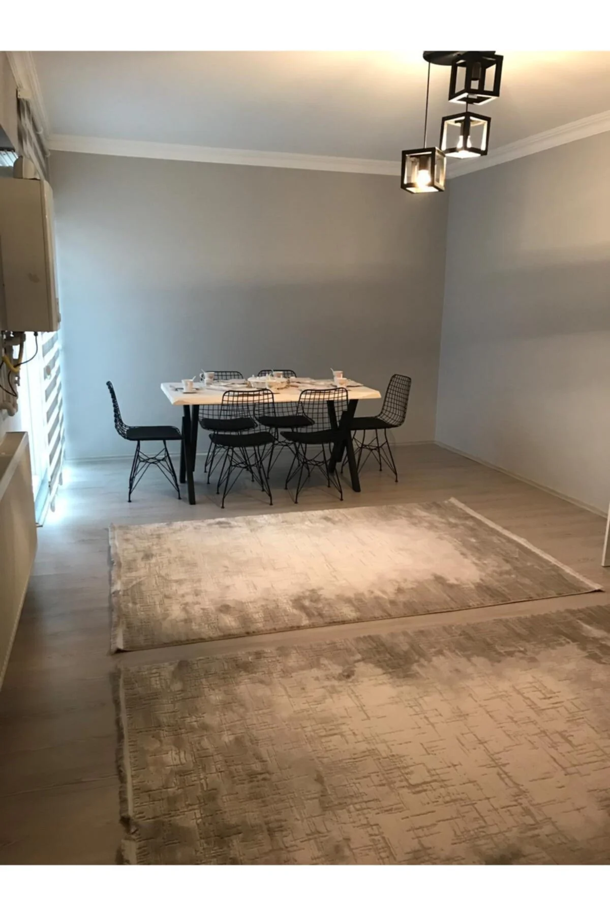 Ntconcept Doğal Ağaç Mutfak Masası(85cm-150cm Masa+4 Sandalye)