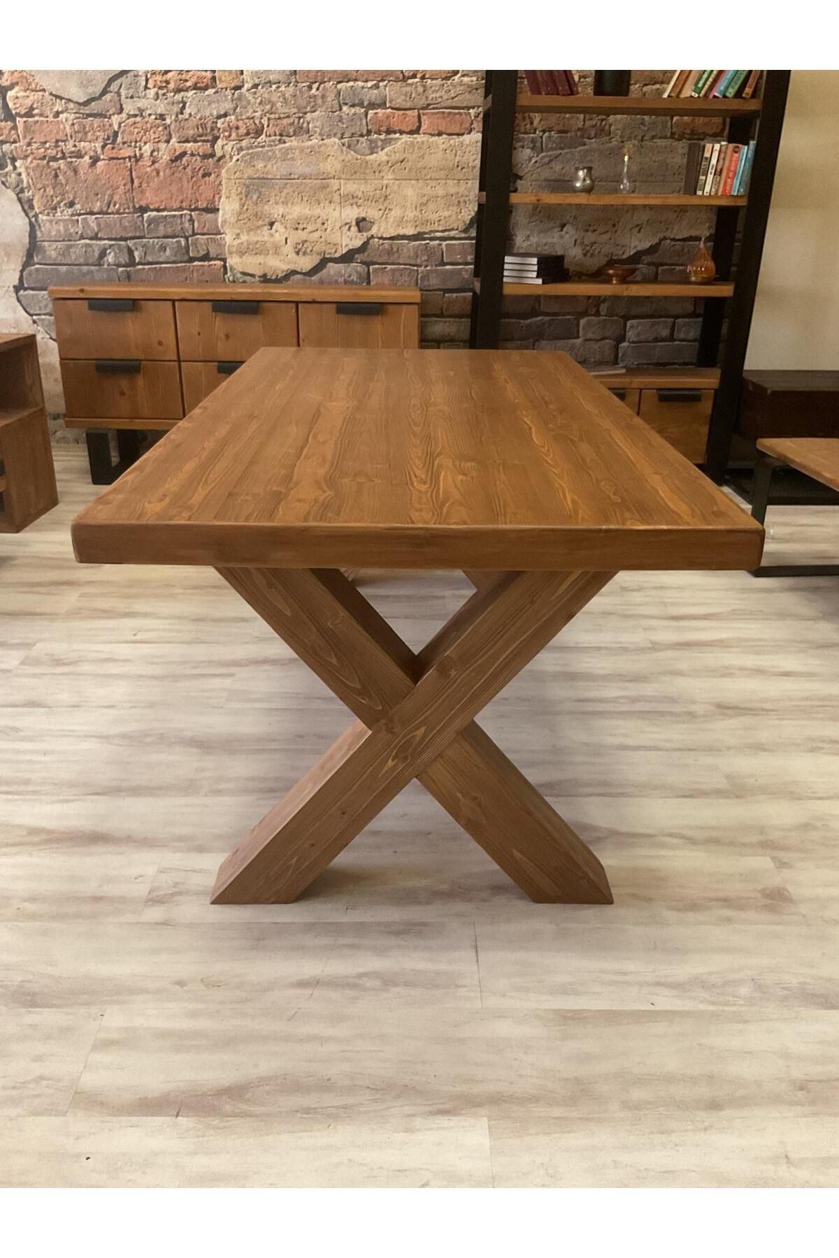 Ntcollection Ntconcept Doğal Ahşap Masif Toscana Yemek Masasi (100X220cm)