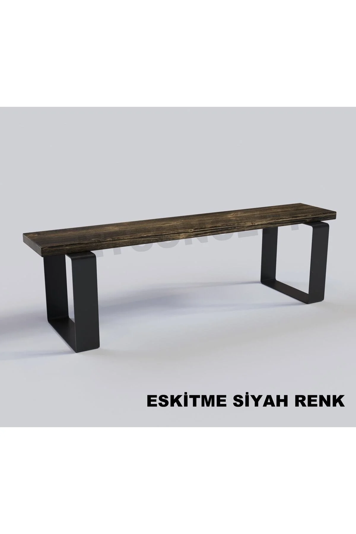 Ntconcept Doğal Ahşap Bank - (Uzunluk 100cm-Derinlik 40cm-Yükseklik 44cm)