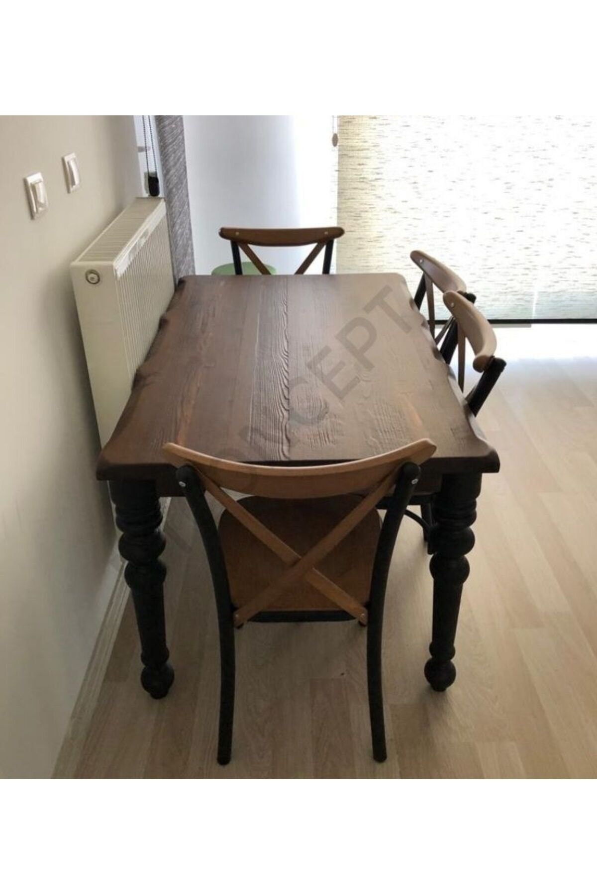 Nt Concept Ntconcept Doğal Ahşap Yemek Masasi - (Uzunluk 185Cm-Derinlik 85Cm