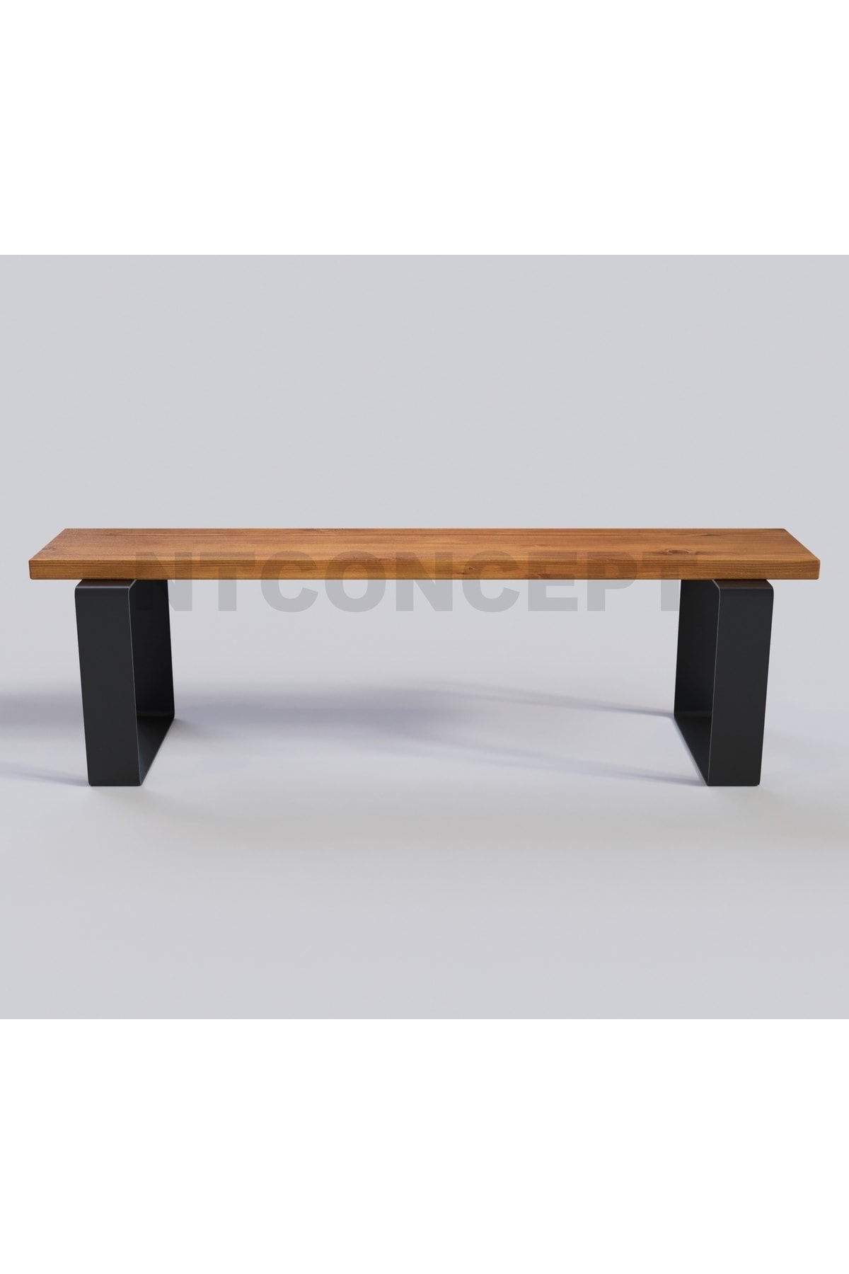 Ntconcept Doğal Ahşap Bank - (Uzunluk 230cm-Derinlik 40cm-Yüksekl