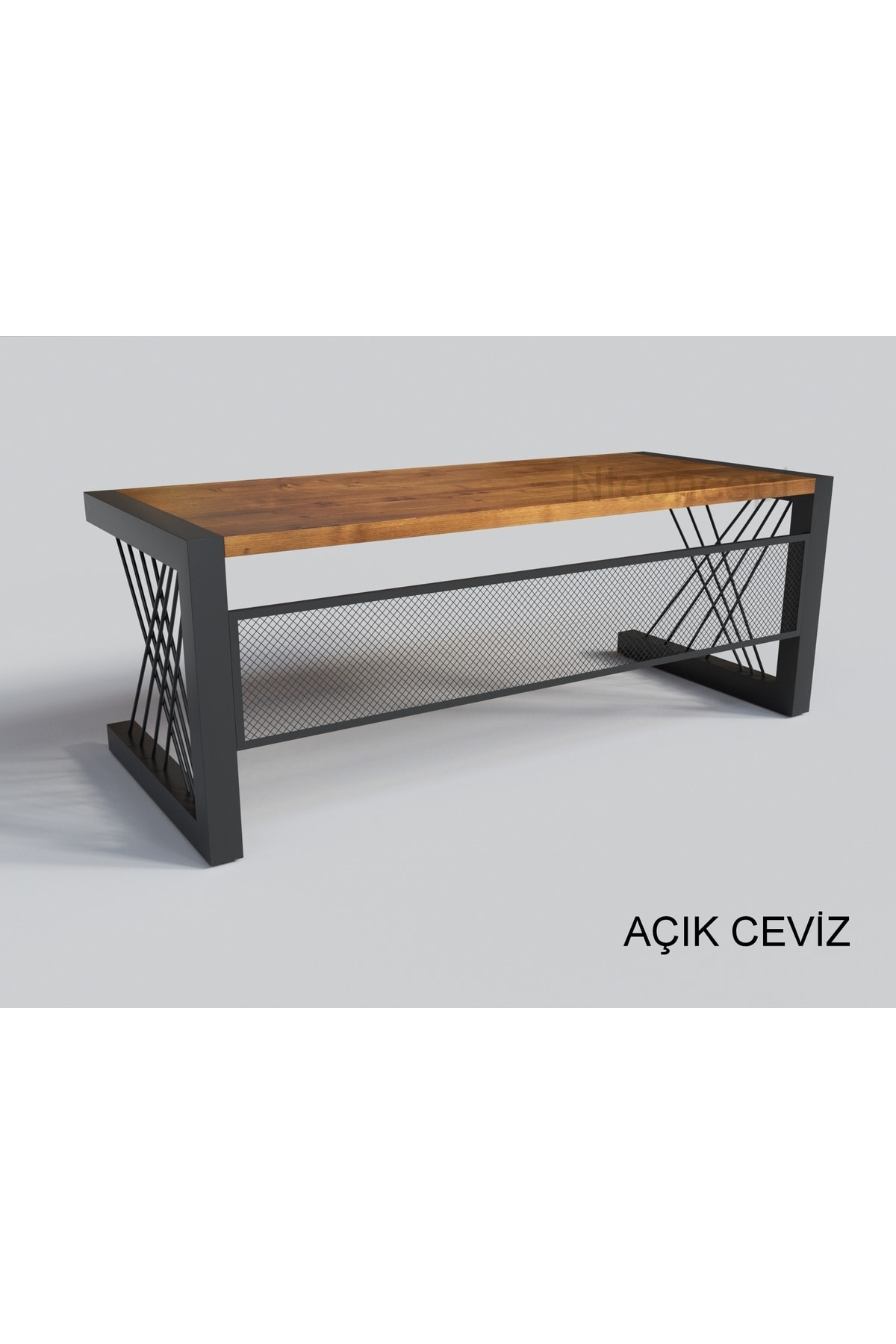 Ntconcept Doğal Ahşap Ofis Ve Çalışma Masası-85cm-140cm-renk Seçe
