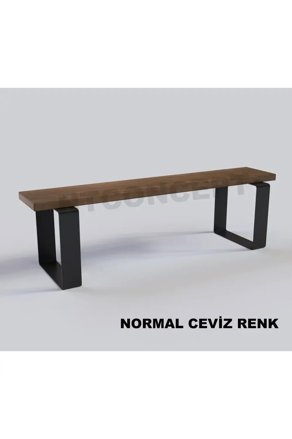 Ntconcept Doğal Ahşap Bank - (Uzunluk 125cm-Derinlik 40cm-Yüksekl
