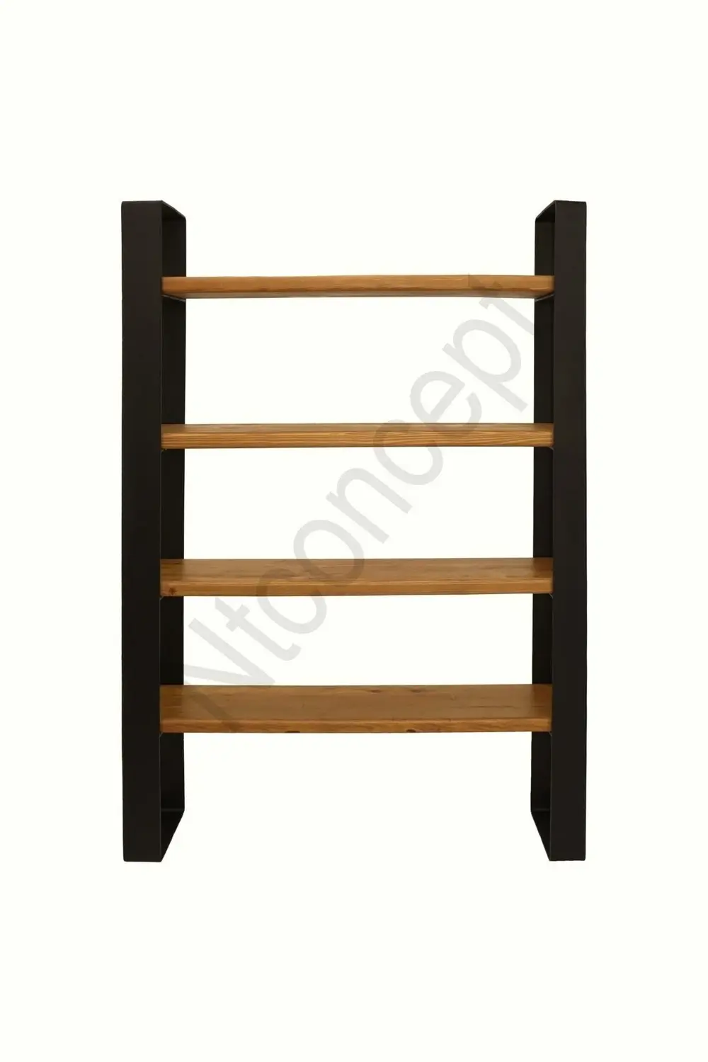 Nt Concept Ntconcept Doğal Ahşap Ofis Kitaplık(En100cm-Yükseklik180cm-Derinl