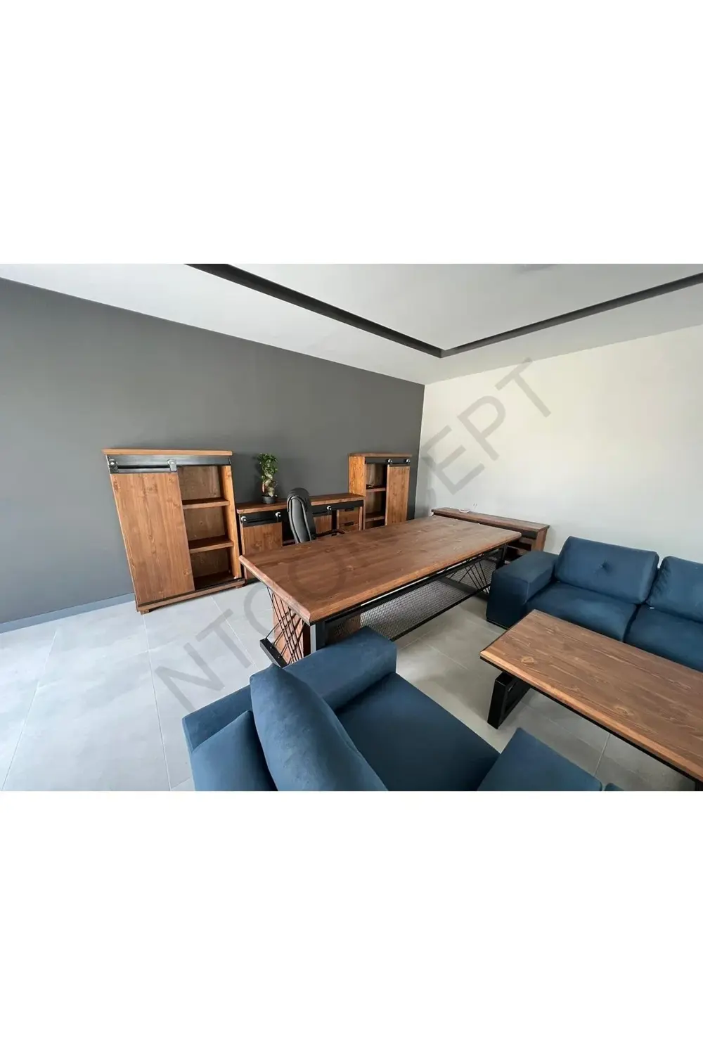 Ntconcept Doğal Ahşap Ofis Takımı