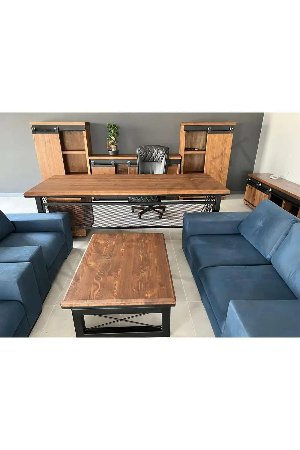 Ntconcept Doğal Ahşap Ofis Takımı