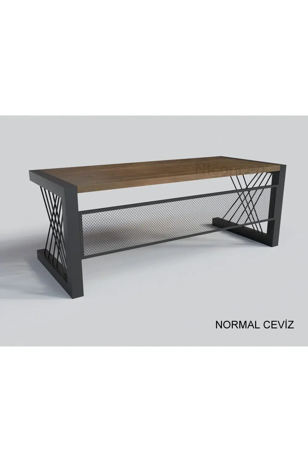 Ntconcept Doğal Ahşap Ofis Ve Çalışma Masası-85cm-140cm-renk Seçe