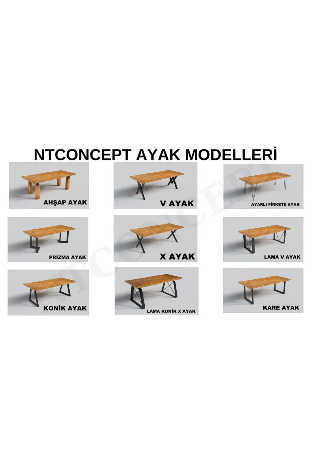 Nt Concept Ntconcept Doğal Ahşap Sandalyeli Banklı Masa Takımı(85Cm-210Cm Ma